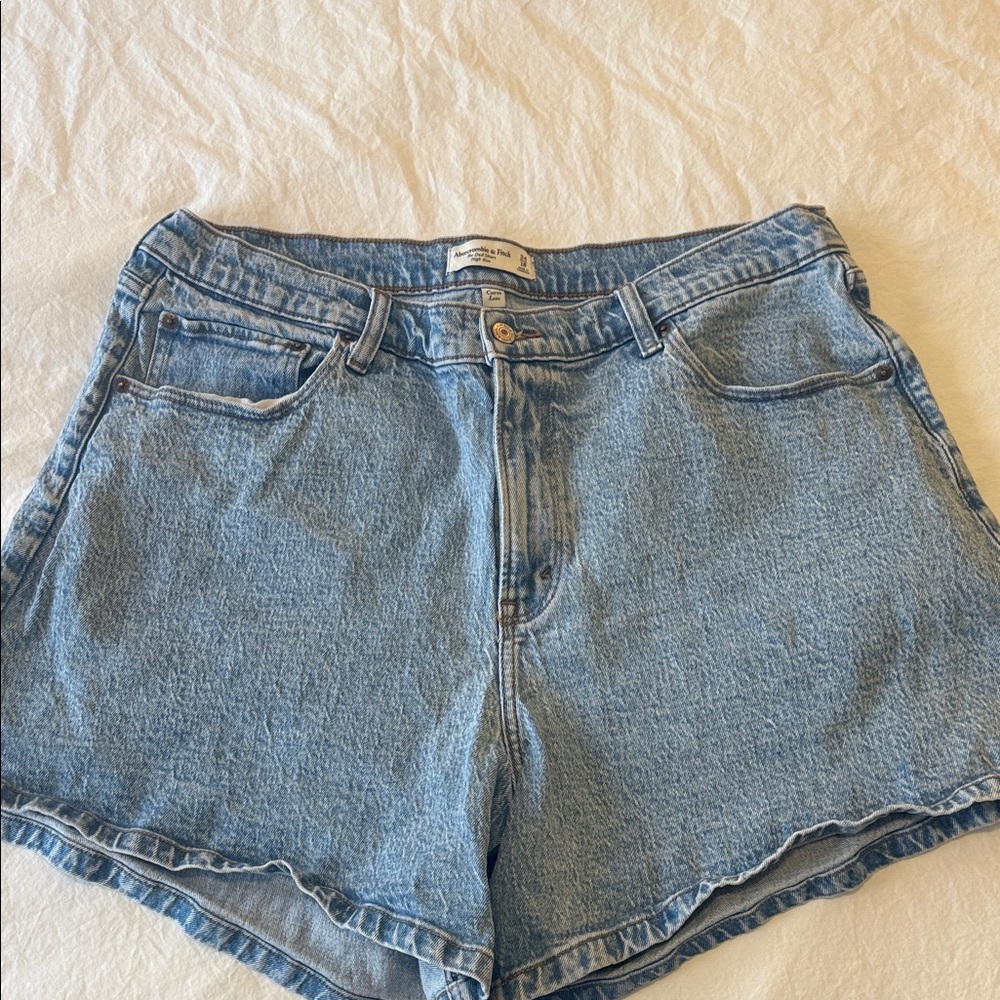 Abercrombie & Fitch Light Blue Jean Shorts